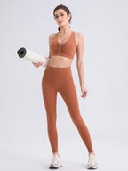 Women's Double-Bra Yoga Pants Set