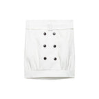 Women's Women Clothing Summer Trend Double Breasted Tube Top Vest Casual All Matching Tops