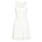Women's Knitted Sleeveless Knee-Length Dress