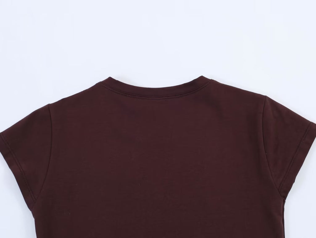 Women's Graphic Print Crew-Neck Short Sleeve T-Shirt