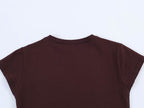 Women's Graphic Print Crew-Neck Short Sleeve T-Shirt