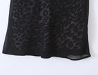 Women's Vintage Leopard Print Halter Spaghetti Straps Dress Women Sexy Big Backless Slim Fit Seaside Holiday Midi Dress