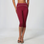 Women's Color-Block Cropped Yoga Pants