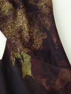 Women's Printed Halter Cutout Maxi Dress