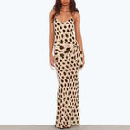 Women's Animal-Print Sleeveless Bodycon Maxi Dress