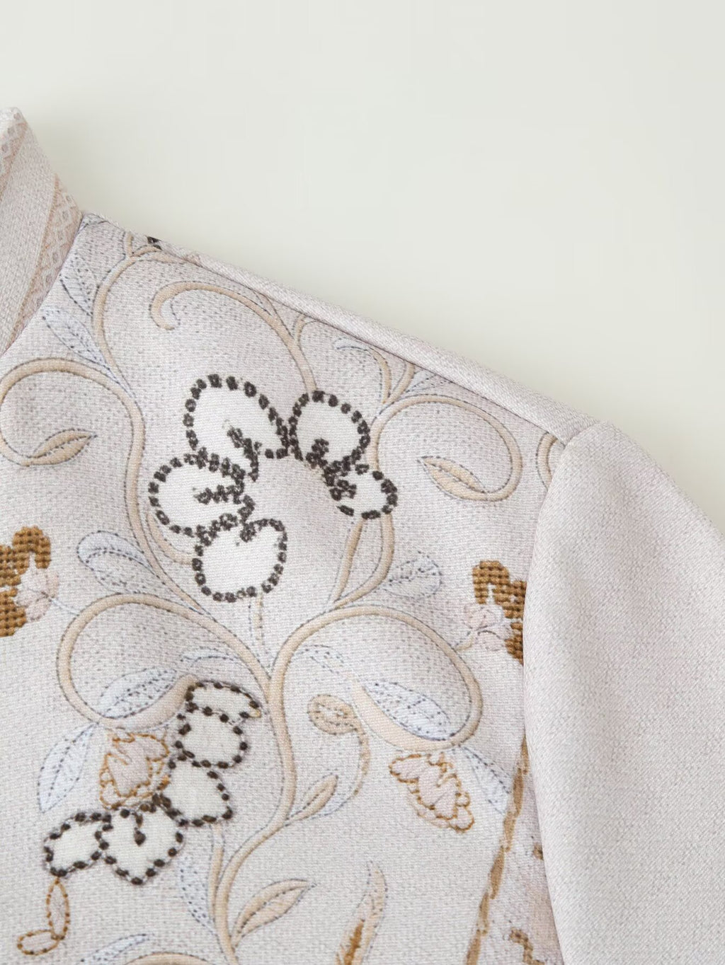 Women's Printed Stand-Collar Jacket