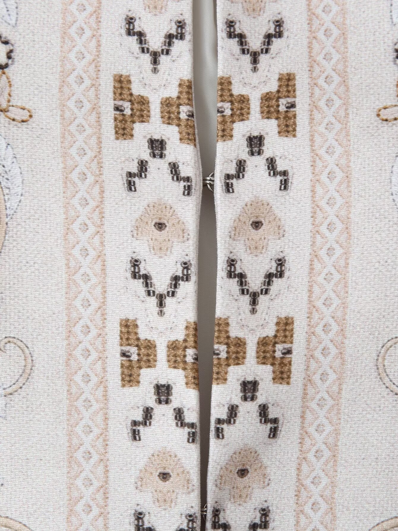 Women's Printed Stand-Collar Jacket