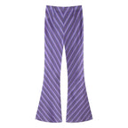 Women's Striped Shirt And Trousers Set