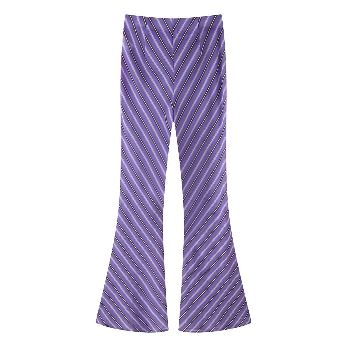 Women's Striped Shirt And Trousers Set