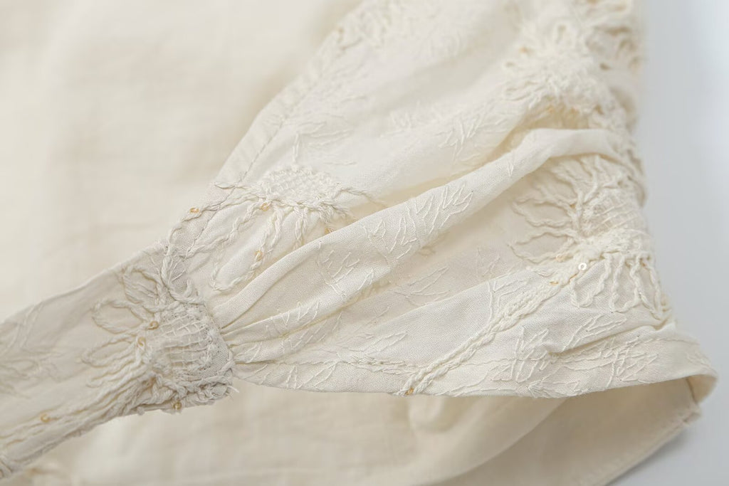 Women's Sequin Embroidered Top & Bloomers Set