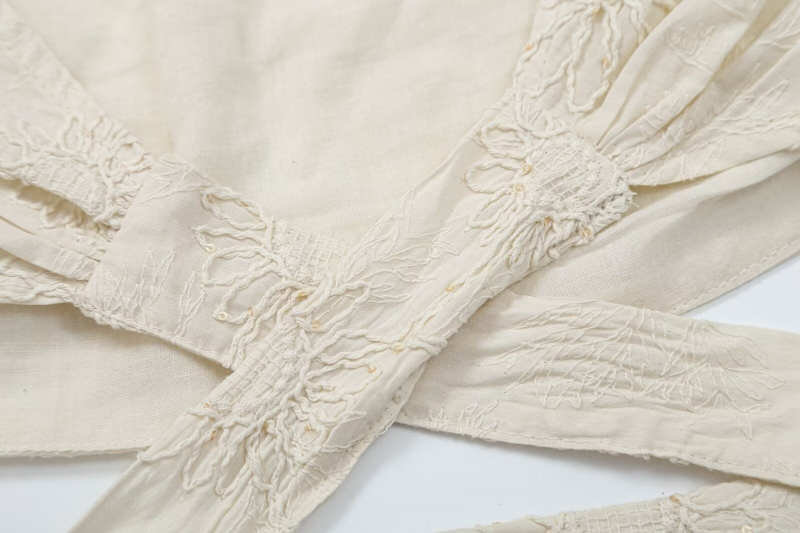 Women's Sequin Embroidered Top & Bloomers Set