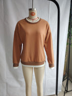 Women's Color-Block Long-Sleeve Sweater