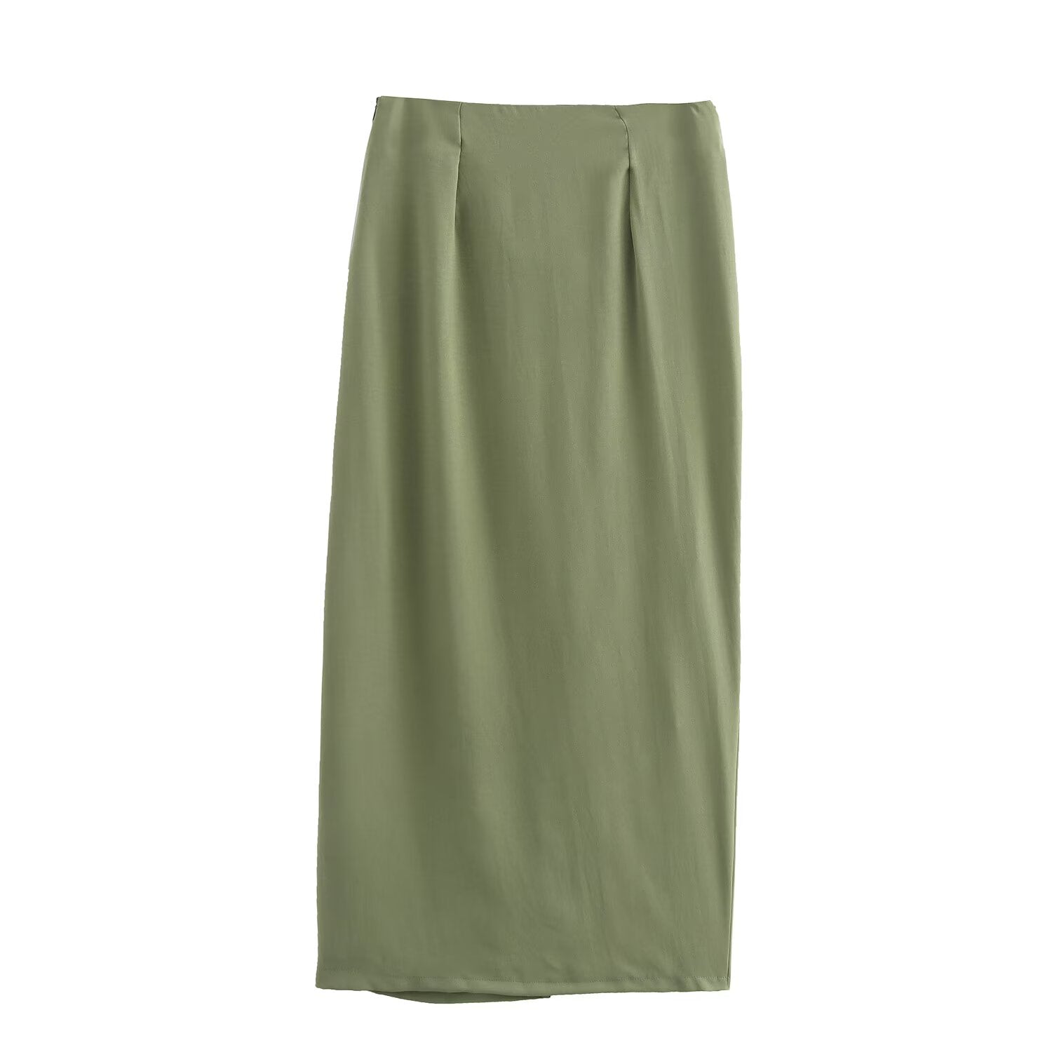 Women's Buckle-Detail Top & Midi Skirt Set