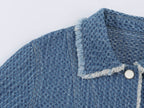Women's Frayed-Hem Denim Jacket