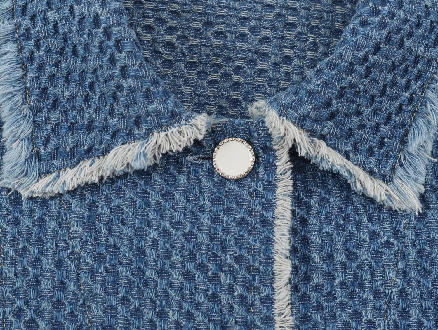 Women's Frayed-Hem Denim Jacket