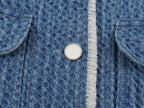 Women's Frayed-Hem Denim Jacket