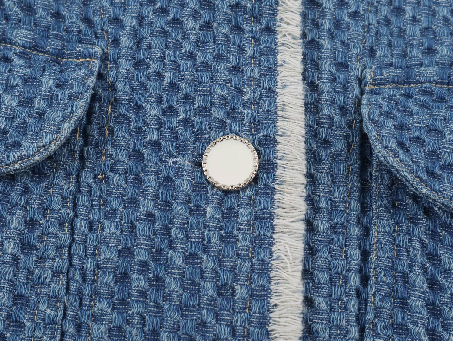 Women's Frayed-Hem Denim Jacket
