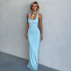 Women's Sleeveless Vest & Fishtail Skirt Set
