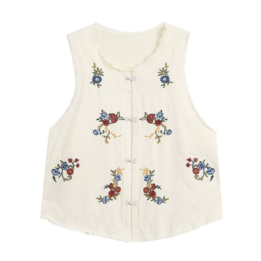 Women's Floral Vest Top & Trousers Set
