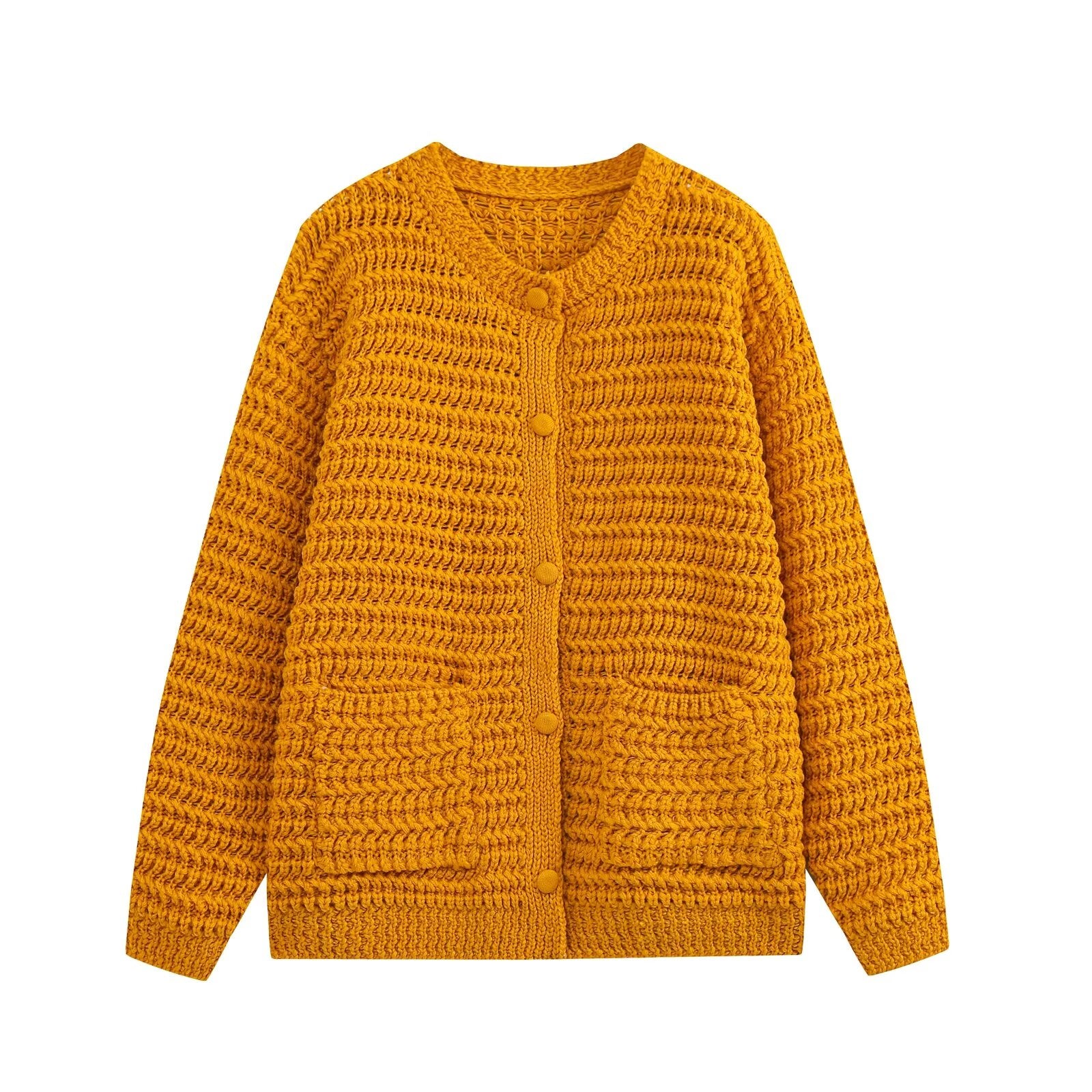 Women's Women Spring Simple Solid Casual Cardigan
