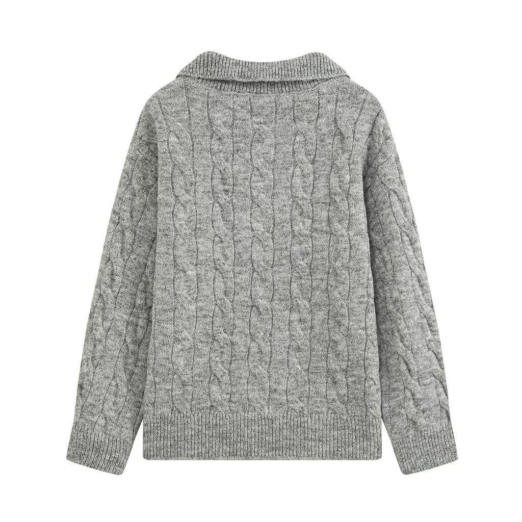 Sweater Thickened Thermal Base Knitwear Autumn Winter Collared Brand Top