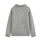 Sweater Thickened Thermal Base Knitwear Autumn Winter Collared Brand Top