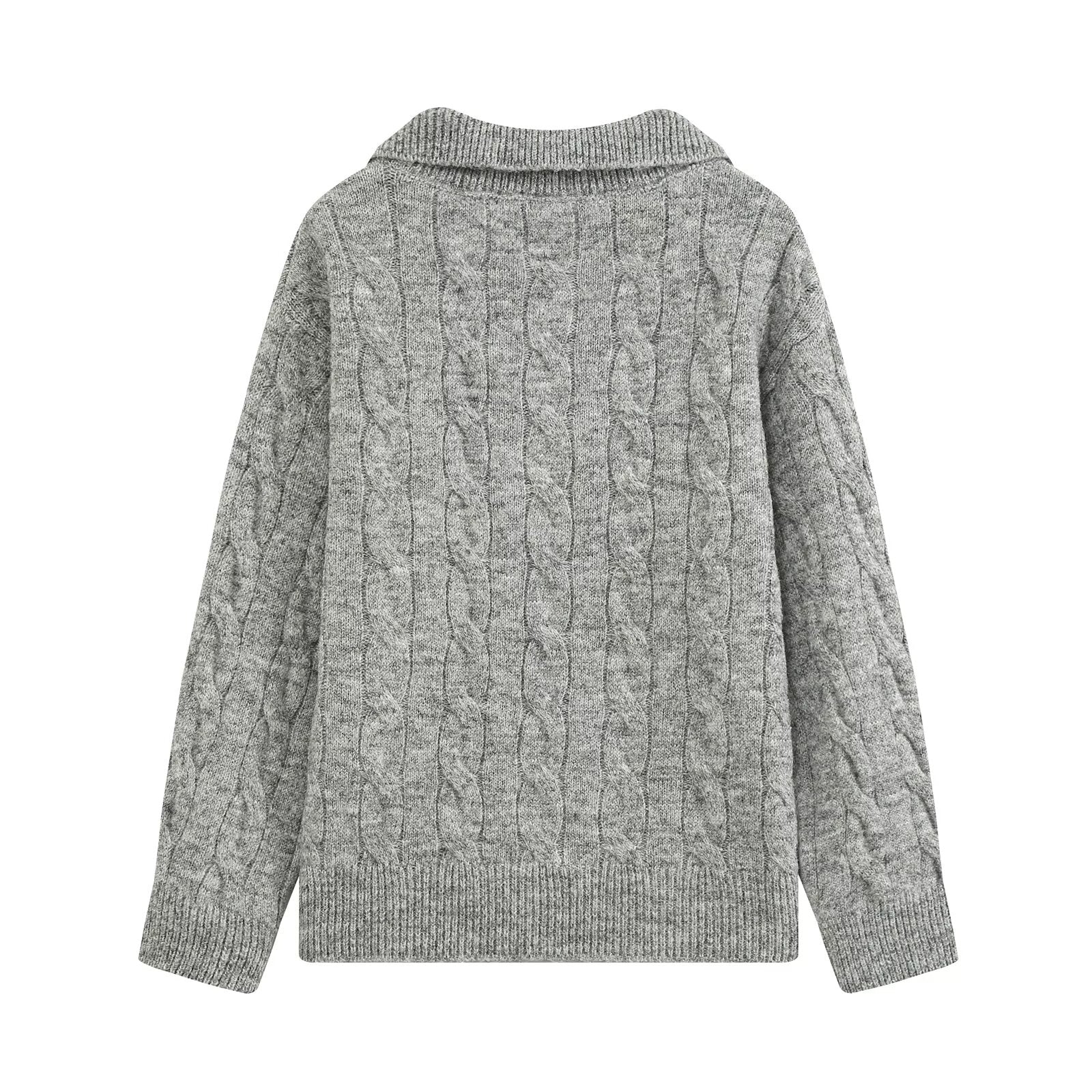 Sweater Thickened Thermal Base Knitwear Autumn Winter Collared Brand Top