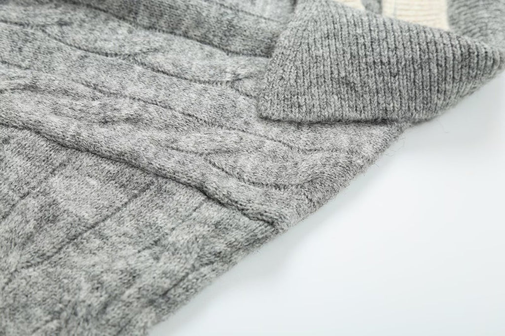 Sweater Thickened Thermal Base Knitwear Autumn Winter Collared Brand Top