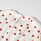 Women's Polka Dot Flutter Sleeve Mini Dress