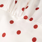 Women's Polka Dot Flutter Sleeve Mini Dress