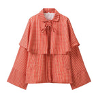 Women's Casual Lace-Up Shawl