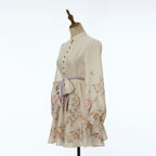 Women's Floral Print Long Sleeve Mini Dress