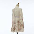 Women's Floral Print Long Sleeve Mini Dress