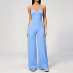 Women's Cross-Back Yoga Bodysuit Jumpsuit