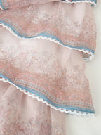 Women's Embroidered Lace-Up Halter Maxi Dress