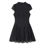 Women's Polka Dot Fitted Mini Dress