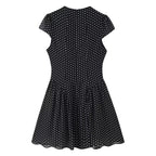 Women's Polka Dot Fitted Mini Dress