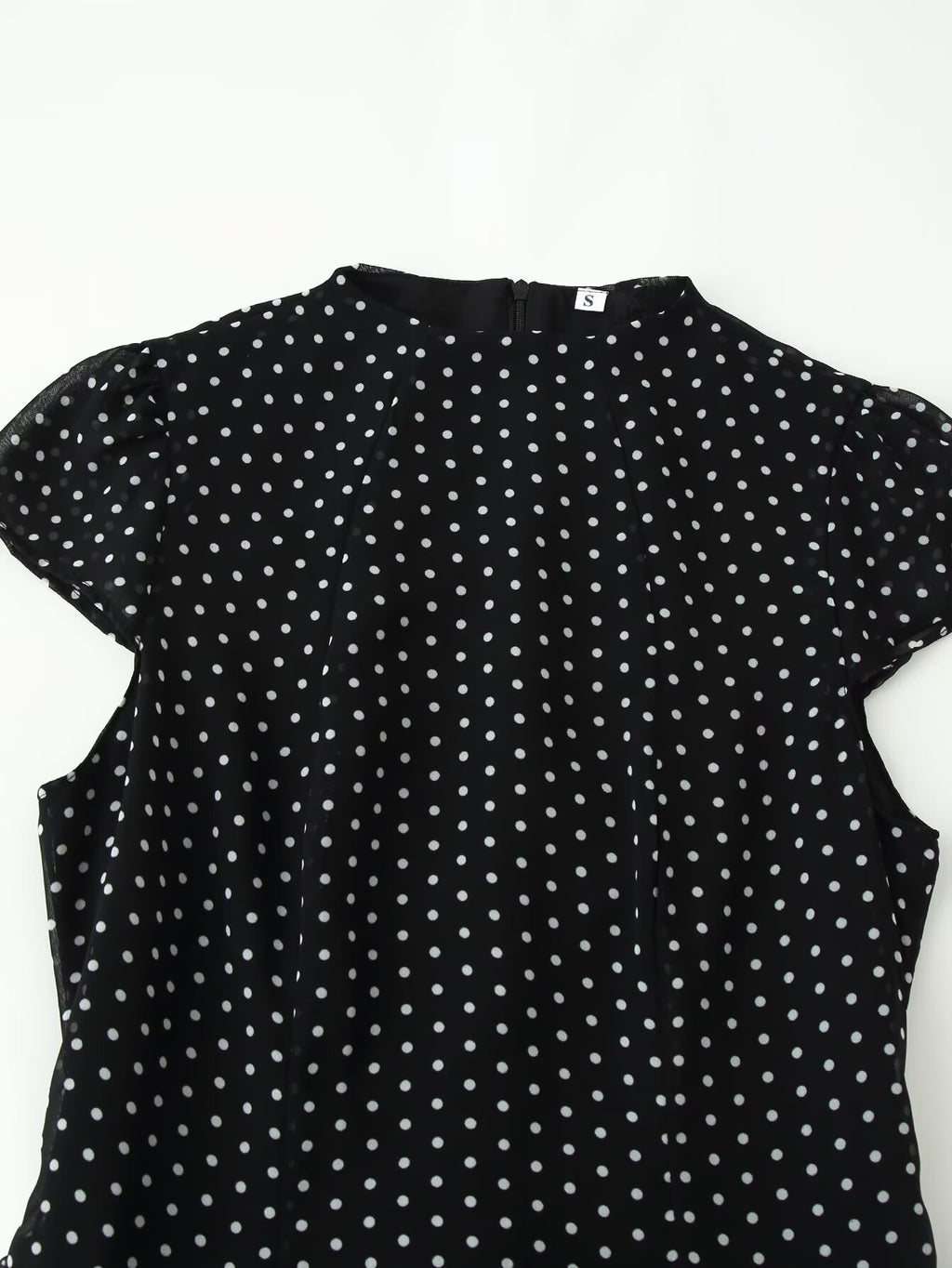 Women's Polka Dot Fitted Mini Dress