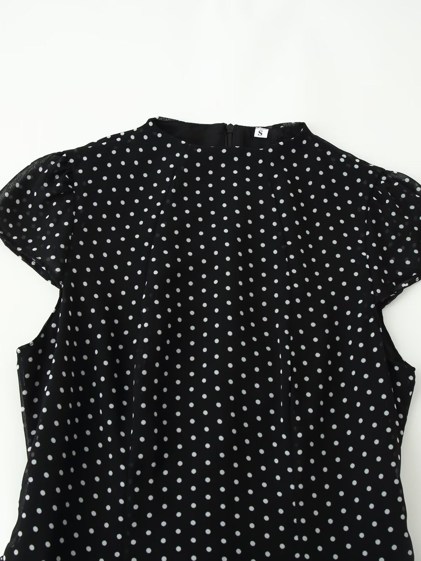 Women's Polka Dot Fitted Mini Dress