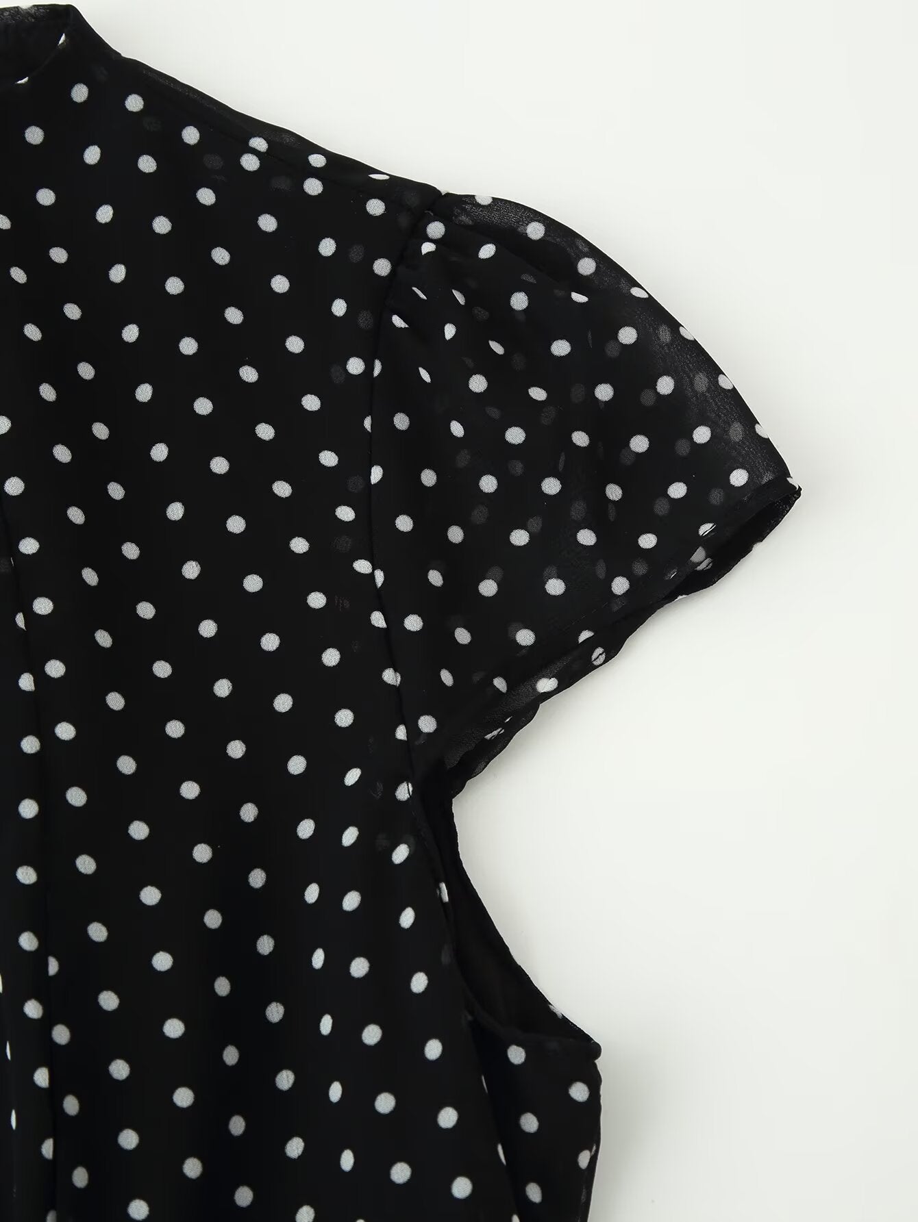 Women's Polka Dot Fitted Mini Dress