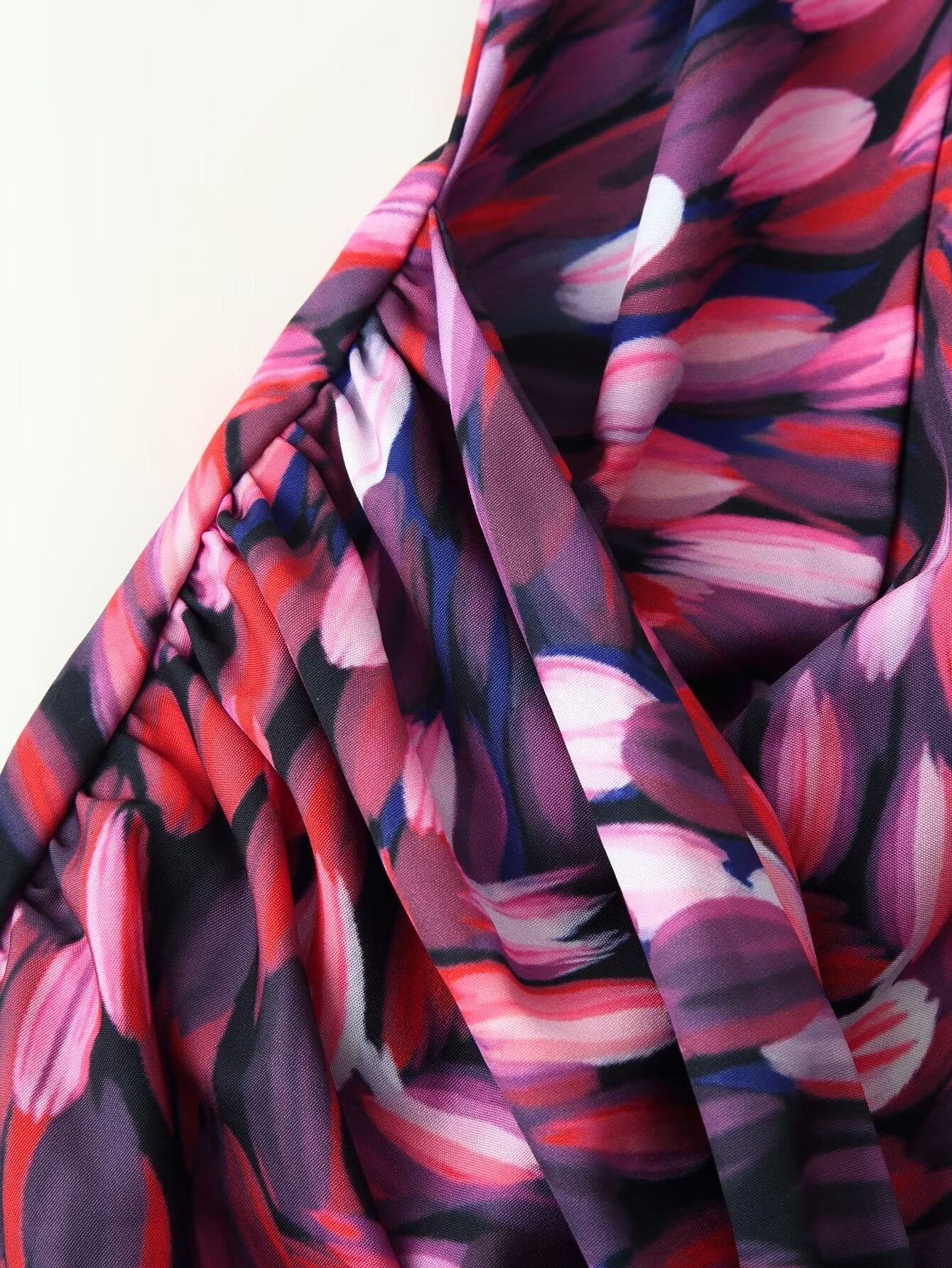 Women's Printed Waist-Tie Swing Maxi Dress