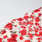 Women's Floral Deep V-Neck Bodycon Mini Dress