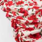 Women's Floral Deep V-Neck Bodycon Mini Dress