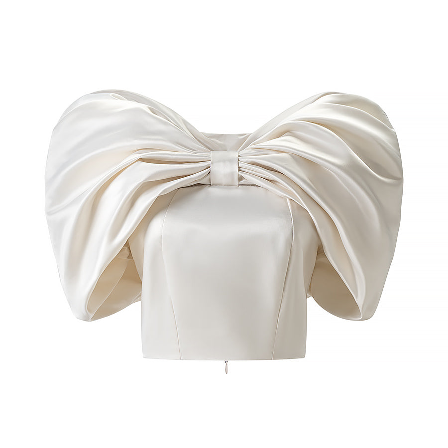 Women's Bow-Detail Strapless Tube Top