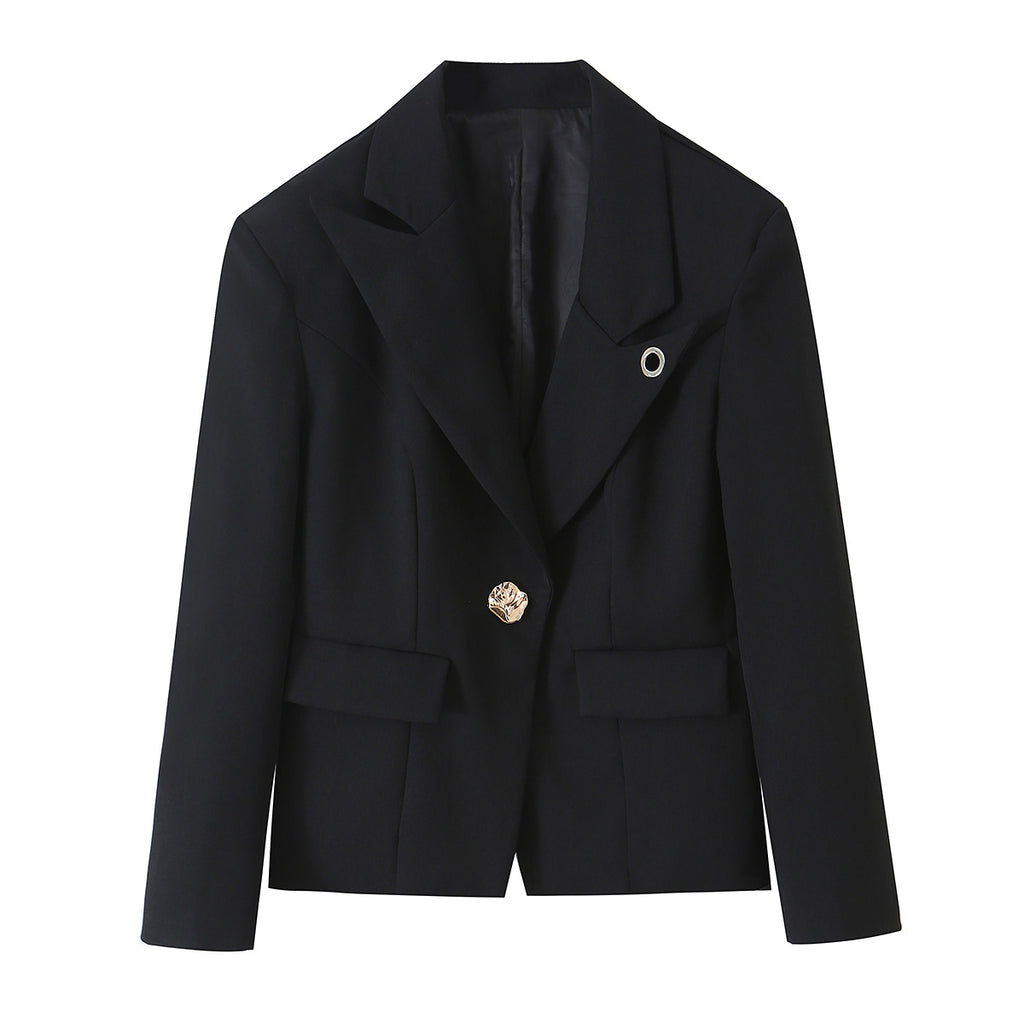 Women's Long Asymmetric Blazer