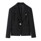 Women's Long Asymmetric Blazer