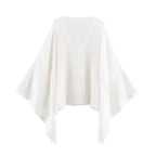 Embroidered V-Neck Loose Blouse