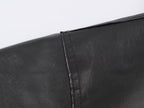 Women's Faux Leather Buckle Coat