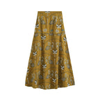 Women's Embroidered Sleeveless Top & Midi Skirt Set