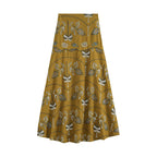 Women's Embroidered Sleeveless Top & Midi Skirt Set